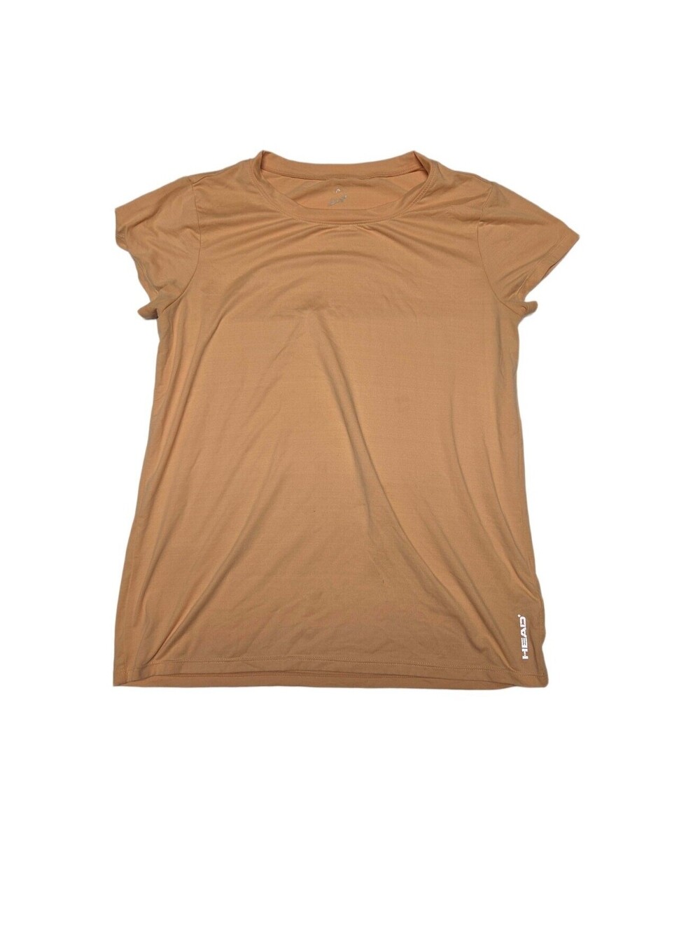 Head Women Peach Orange Athletic Workout Short Sleeve T-Shirt Size M